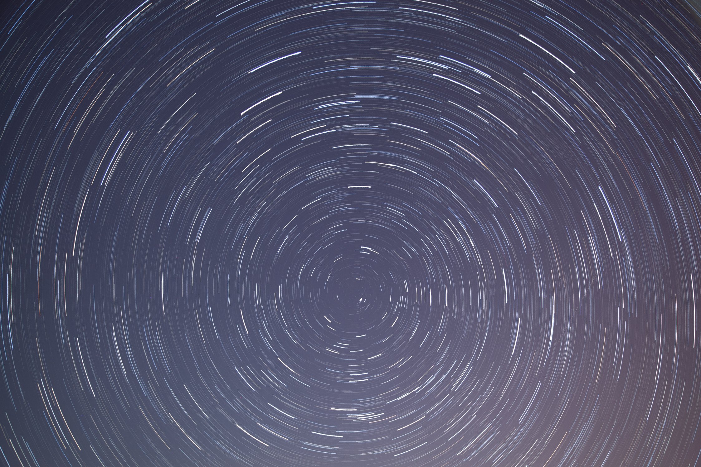 Star Trails against Night Sky