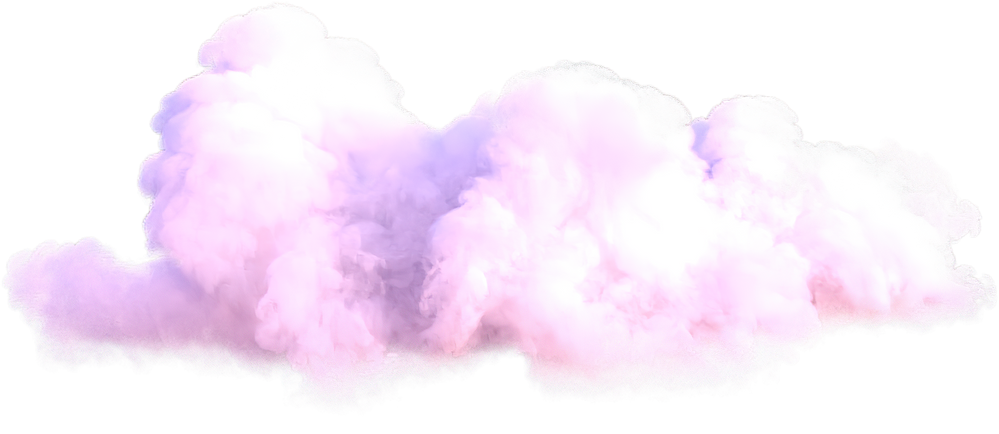 Realistic pink cloud.